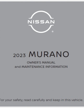 nissan murano 2023 owners manual
